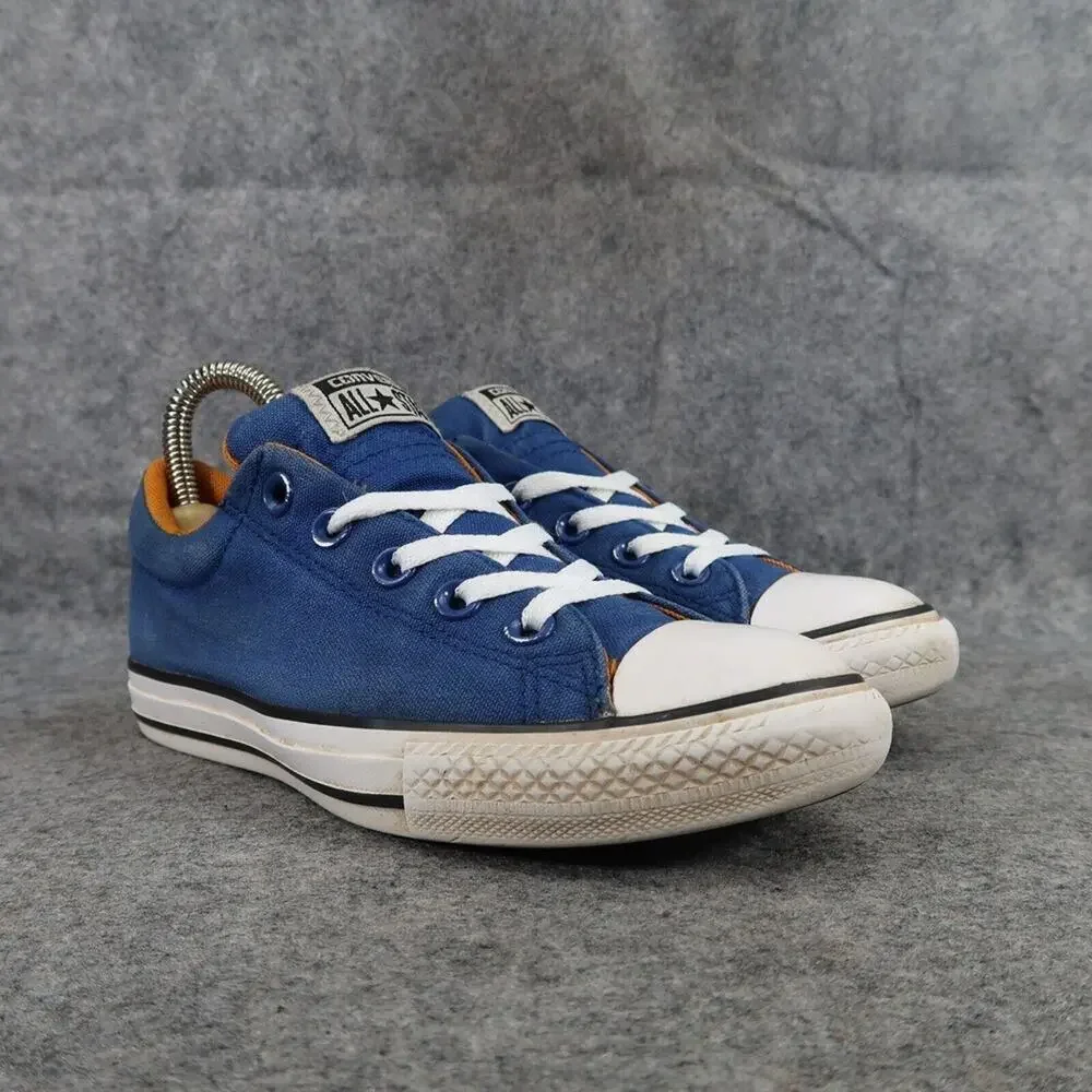 Converse Shoes Kids 3 Sneakers All Star Canvas Casual Blue Lace Up Active Junior